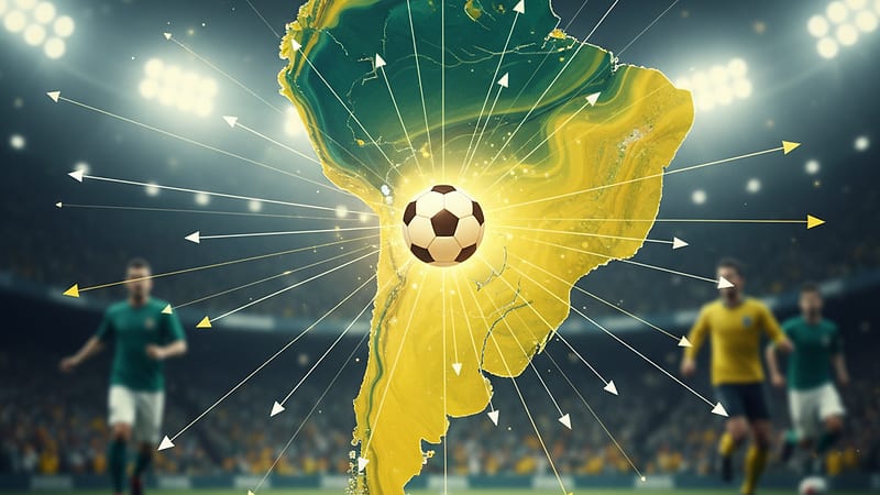 Ilustração editorial sobre futebol brasileiro
