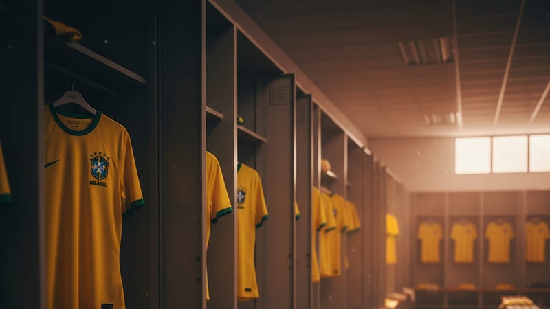 Ilustração editorial sobre futebol brasileiro