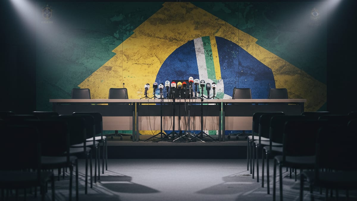 Ilustração editorial sobre futebol brasileiro